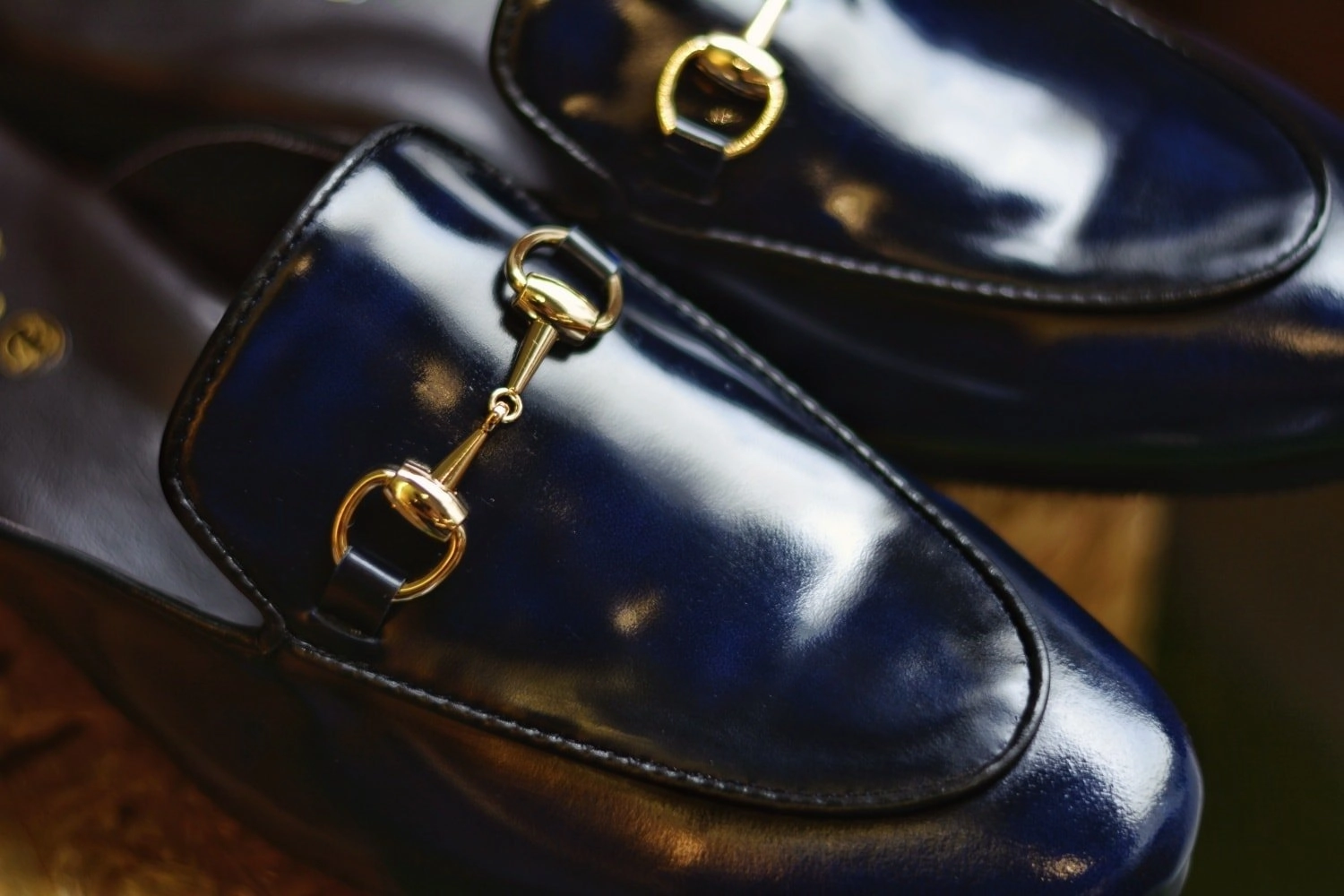 Moon Slippers 701 Horsebit Slipper ItalianBlue