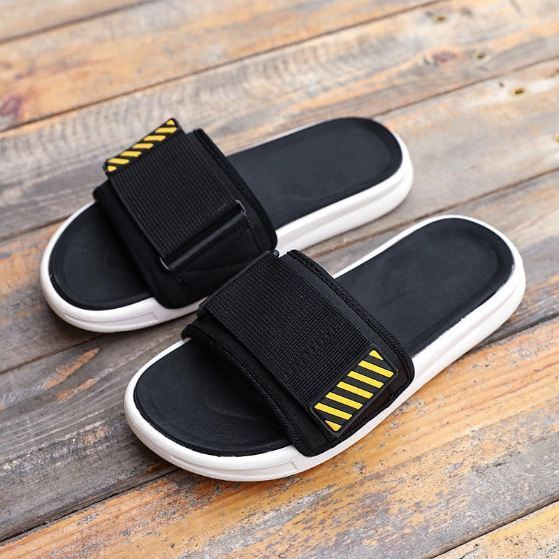 Slippers With Cats WHOHOLL Men's Summer Non Slip Casual Slipper Sandals