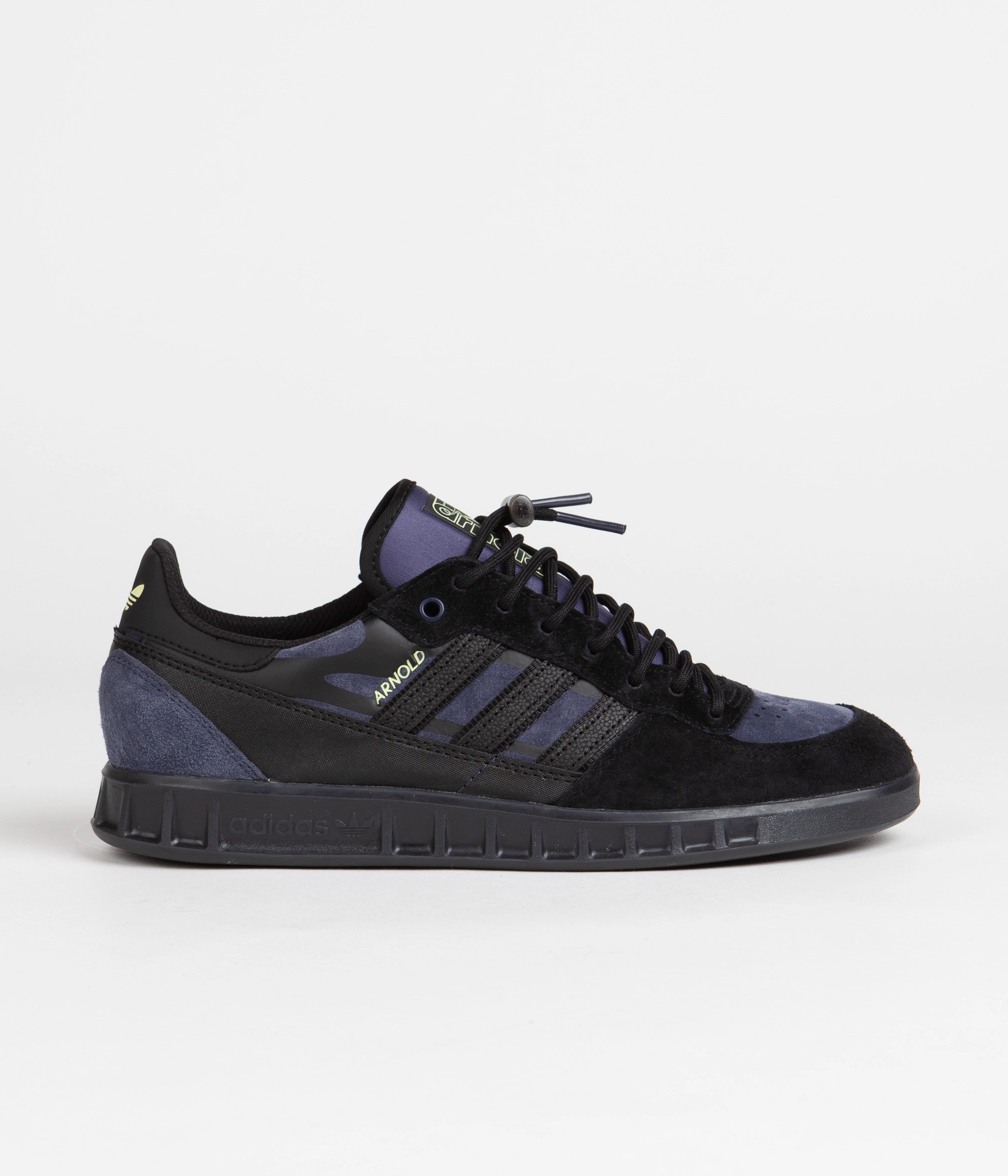 Adidas x Mike Arnold Handball Top Shoes - Core Black / Shadow Navy / Pulse Yellow Sneaker Adidas Shoes