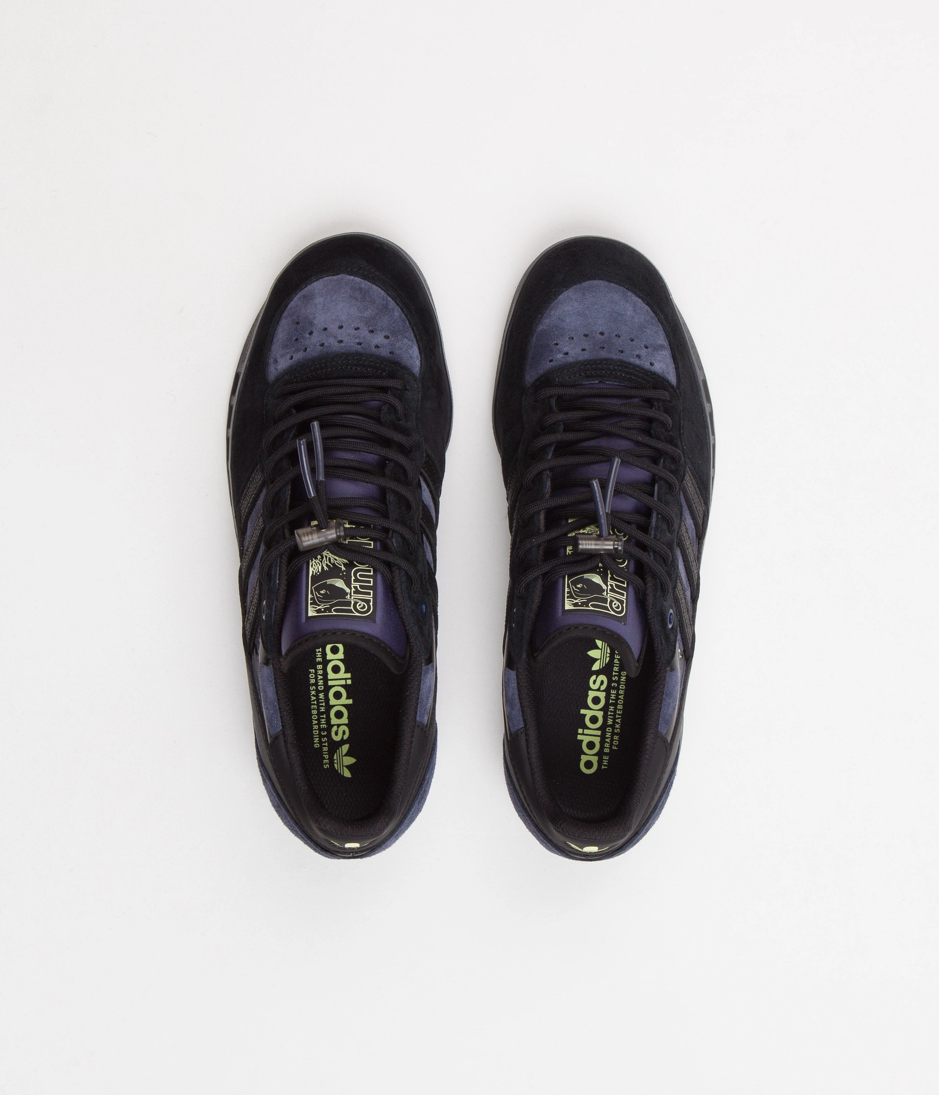 Adidas x Mike Arnold Handball Top Shoes - Core Black / Shadow Navy / Pulse Yellow Adidas Slip On Skate Shoes