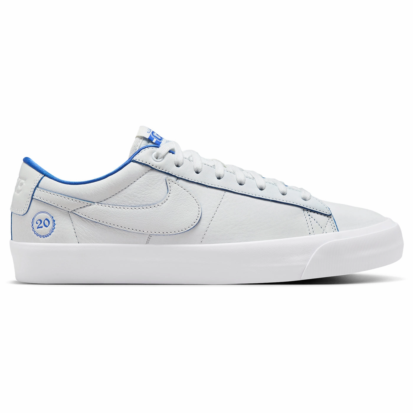 Asics Preschool Shoes Nike SB Zoom Blazer Low Pro GT Premium Shoes - Summit White / Game Royal - Summit White