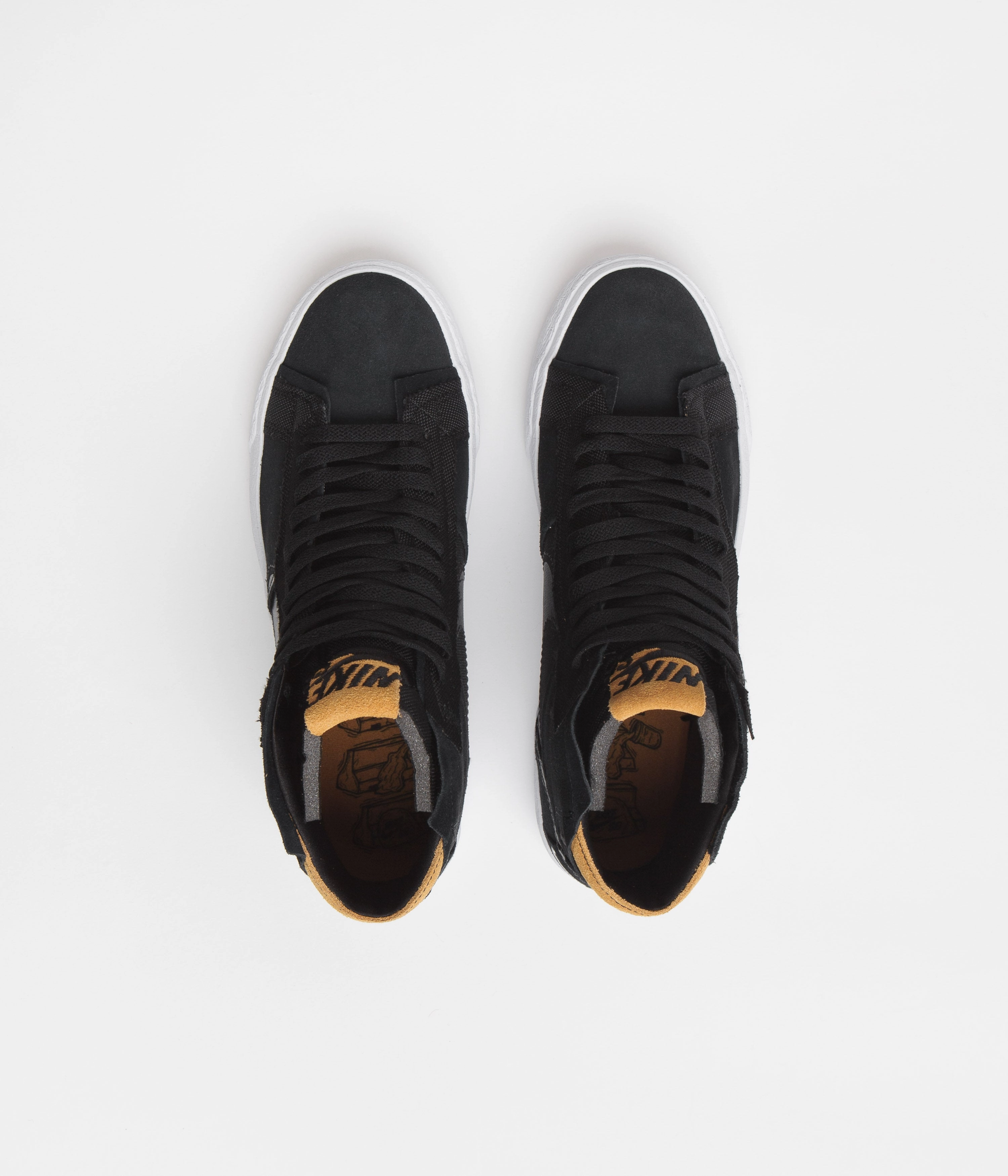 Nike SB Blazer Mid Premium Shoes - Black / Anthracite - Black - White Asics Shoe Fit Finder