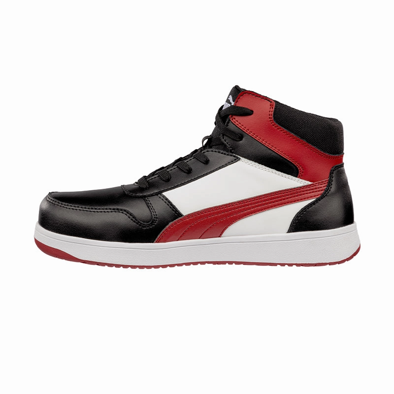 Puma Forecourt Retro Safety Boot (Black/Red/White) 630057 Chunky Shoes Asics