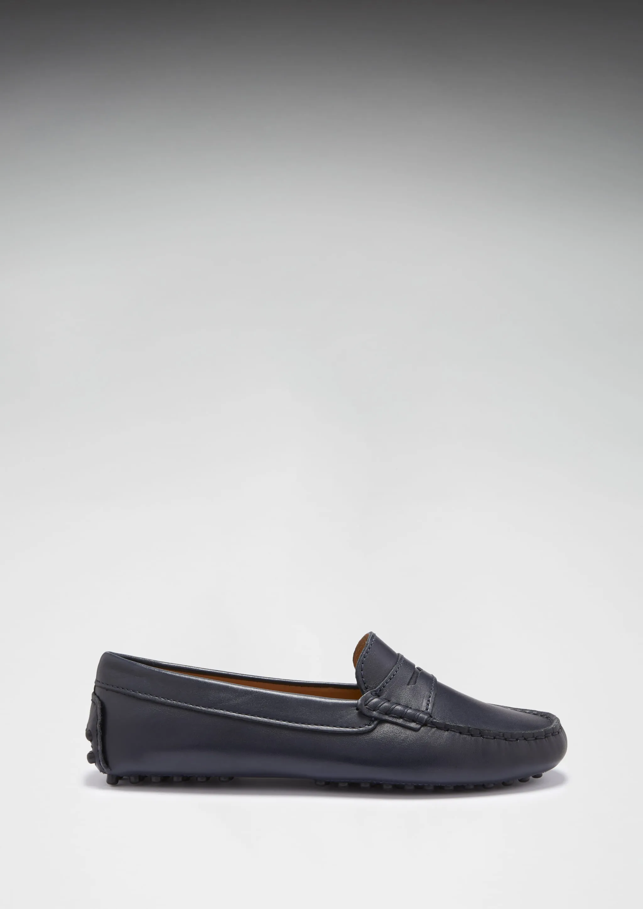 Polo Club Loafers Women's Penny Driving Loafers, navy blue leather