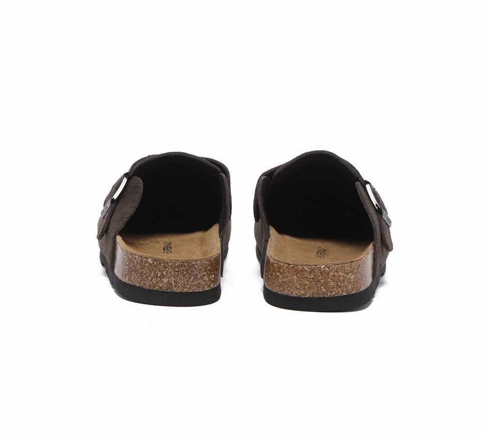 Cozette Slippers EVERAU Men Adjustable Buckled Straps Slip-on Flat Sandal Slides Large Size Mason