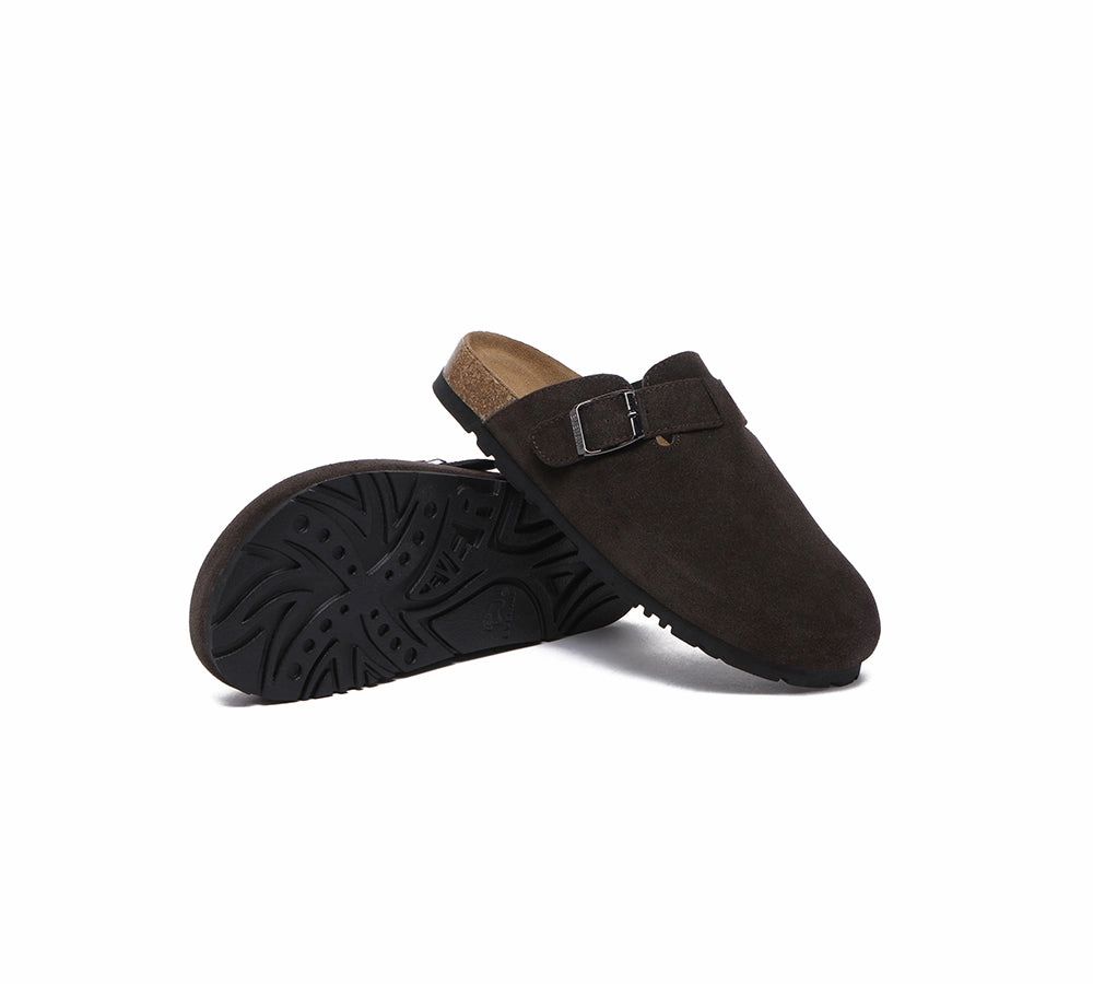 Vionic Slippers Outlet EVERAU Men Adjustable Buckled Straps Slip-on Flat Sandal Slides Large Size Mason