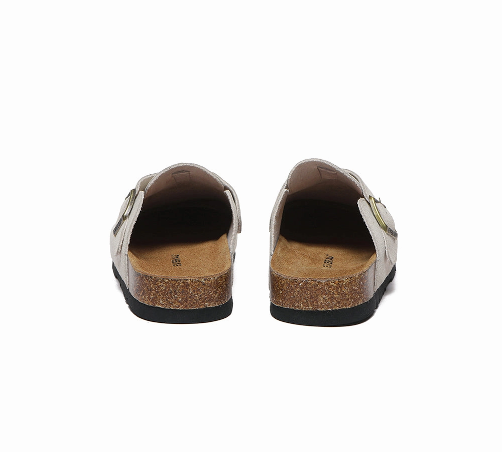 Washable Guest Slippers EVERAU Men Adjustable Buckled Straps Slip-on Flat Sandal Slides Large Size Mason