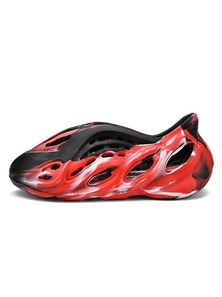 Women Camouflage Outdoor Beach Slides Sandals Grey Slippers