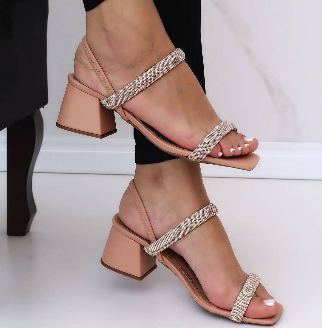 Women Fashion Rhinestone Heels Sandals Bridal, Party, Every Function Water Sandals For Hiking