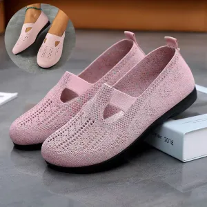 Women Light Breathable Slip-On Mesh Loafers Loafers Lug Sole