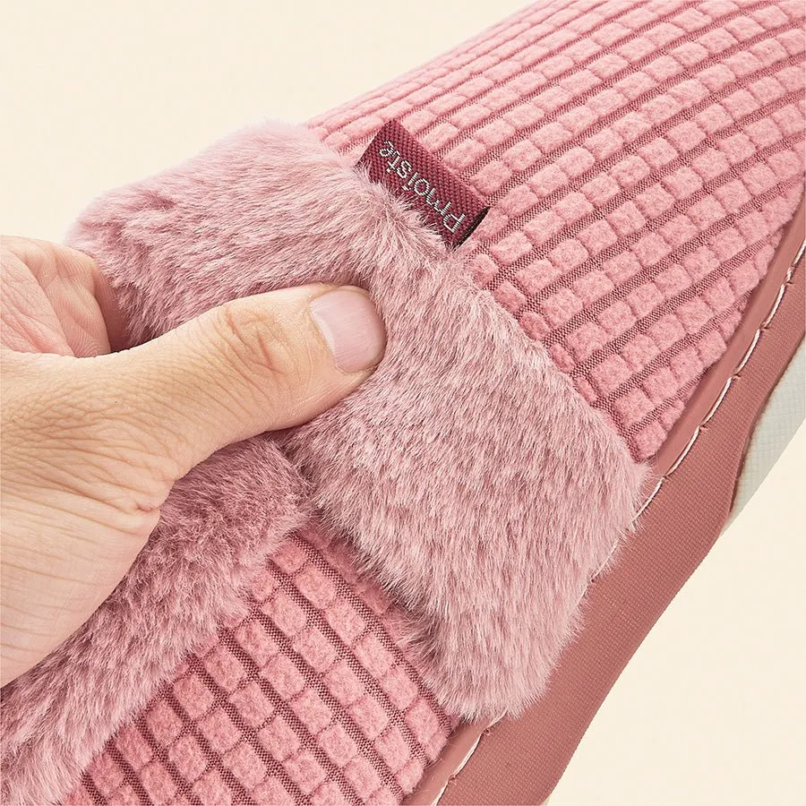 Bengals Slippers Women Memory Foam Winter Fashion Checked Slippers