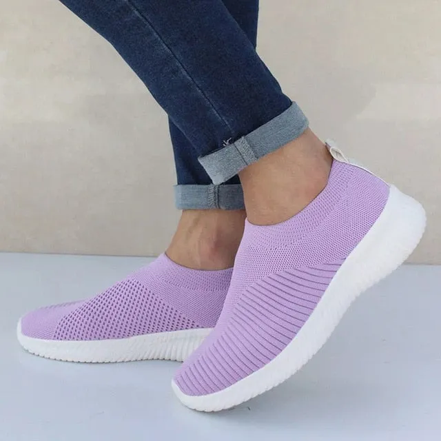 Women Shoes Knitting Sock Sneakers Women Church Loafers
