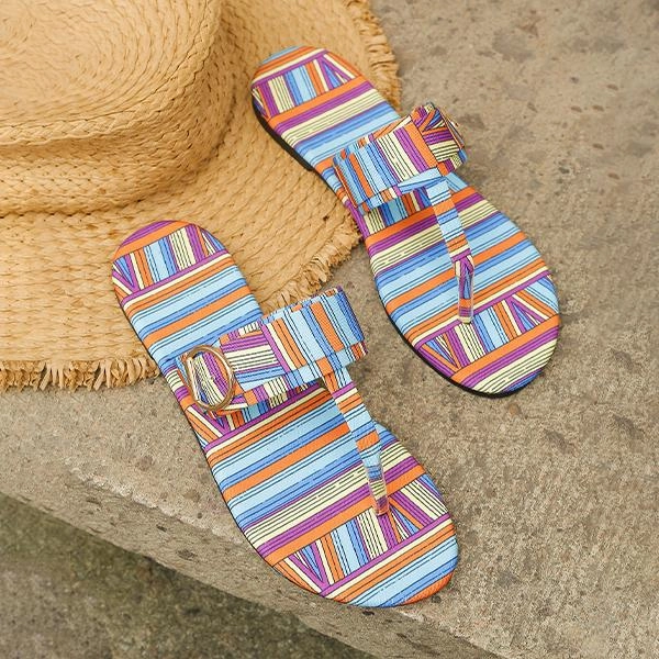 Personalized Wedding Flip Flops Women's Casual Flat Belt Buckle Fashion Beach Flip Flop 76559314S