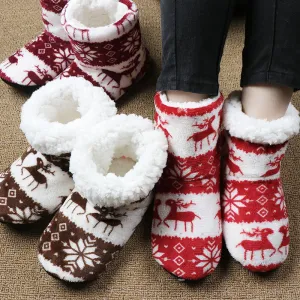 Women's Christmas Plush Slippers Clearance Thong Flip Flop Slippers