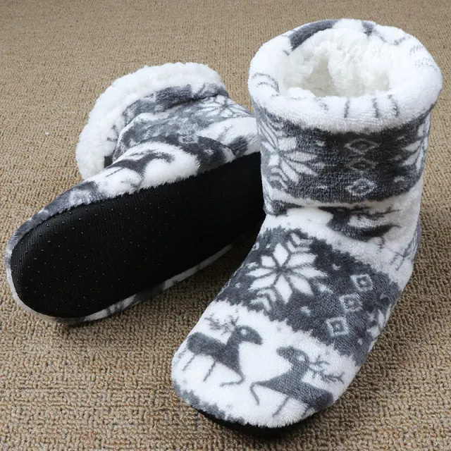 Women's Christmas Plush Slippers Clearance Warm House Slippers
