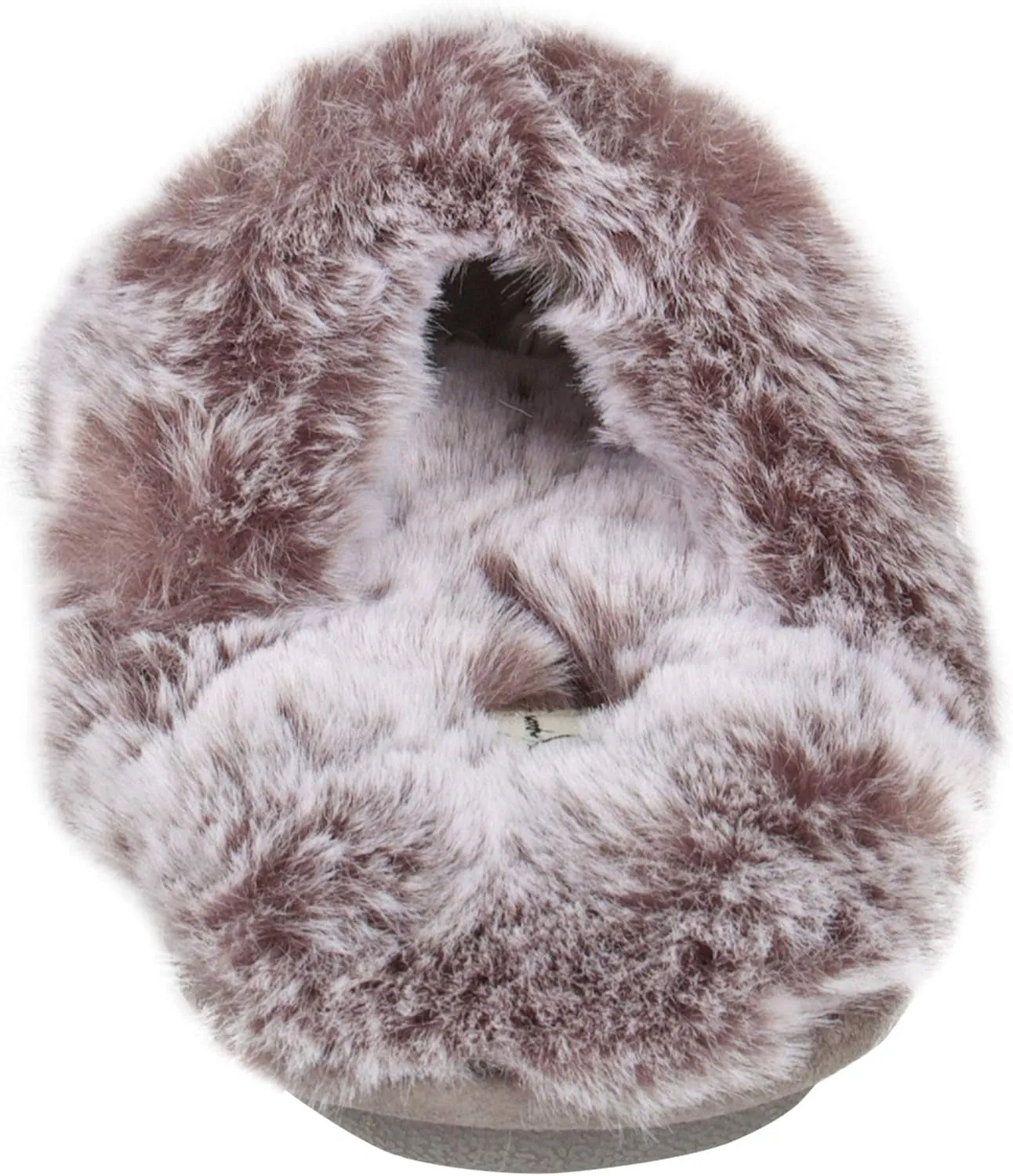 Women'S Comfy Faux Fur House Slipper Scuff Memory Foam Slip on Anti-Skid Sole Xx Wide Slippers