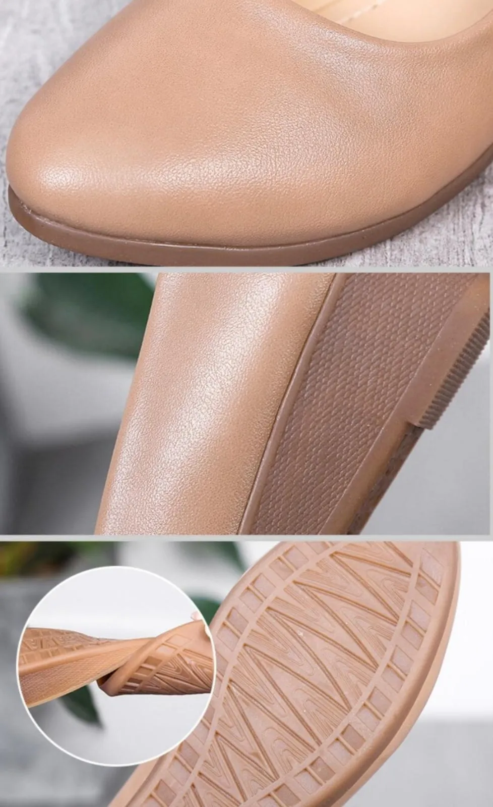 Women's Flat Round Toe Casual Slip On Loafers Shoes - F217 Loafers Slipping Off Heel