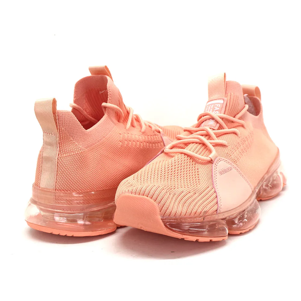 Women's Knitted Running Shoes,Peach Shoe Running Store