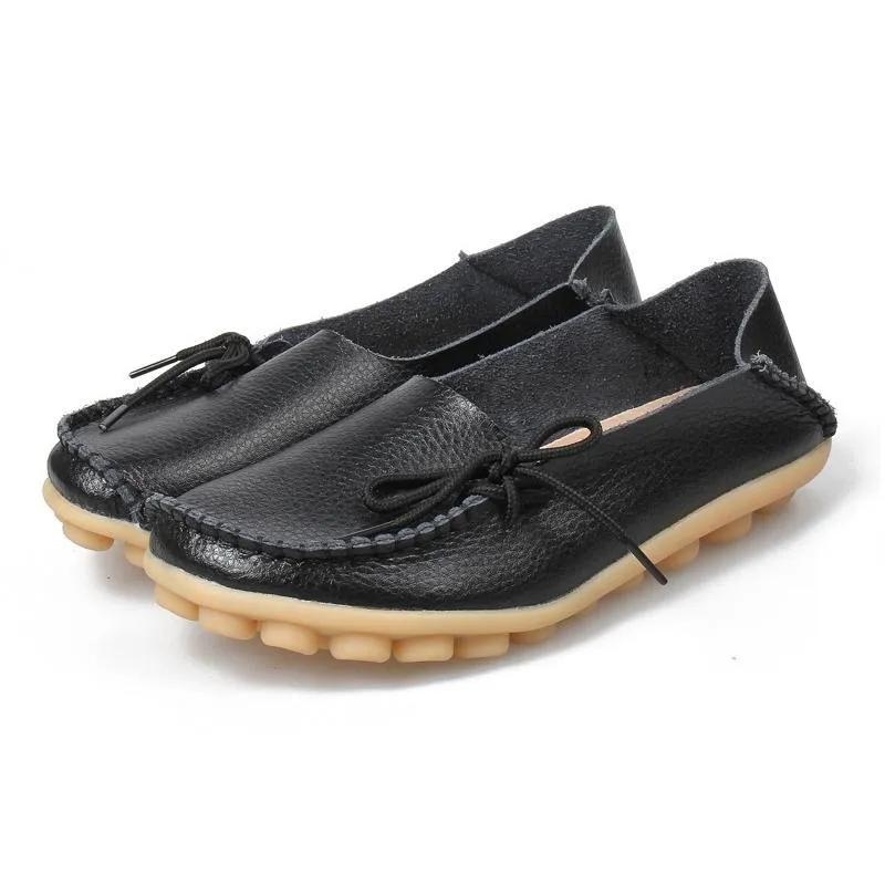 Women's Leather Loafers Moccasins Beach Loafers