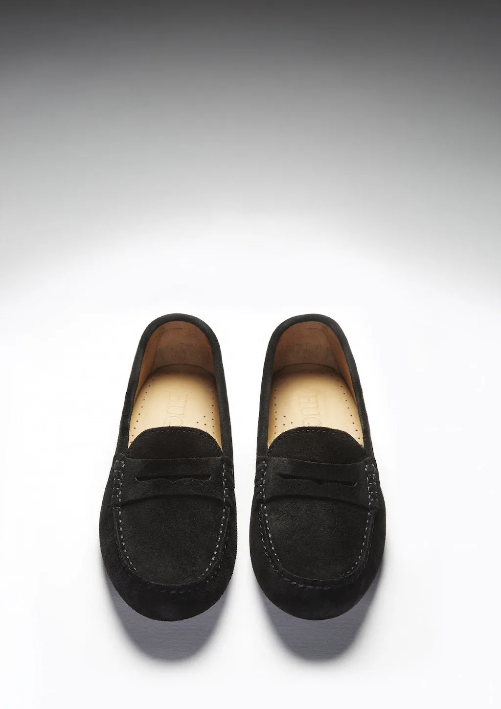 Women's Penny Driving Loafers, black suede Alexander Mcqueen Loafers