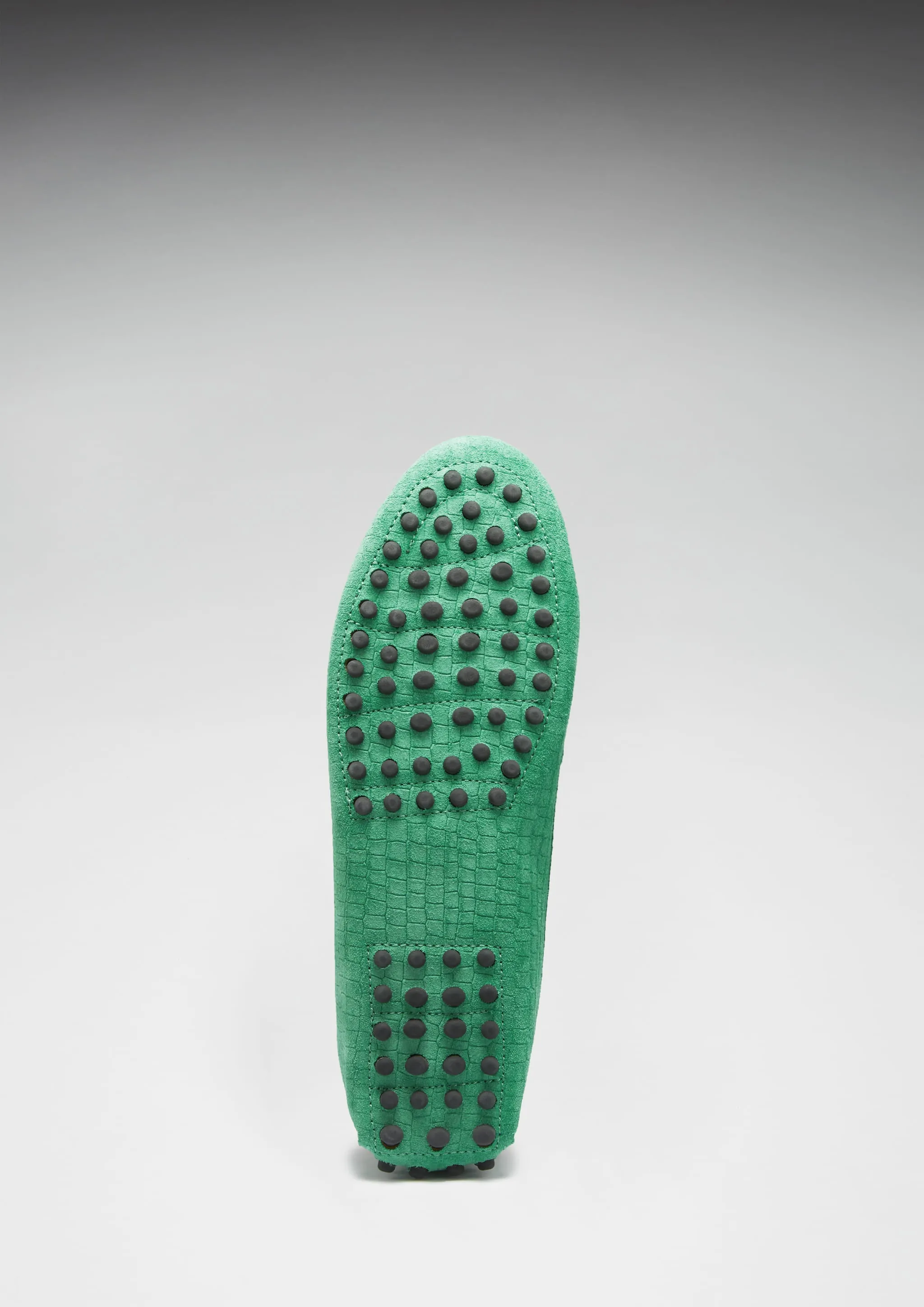 Women's Penny Driving Loafers, emerald embossed suede Brixton Loafers