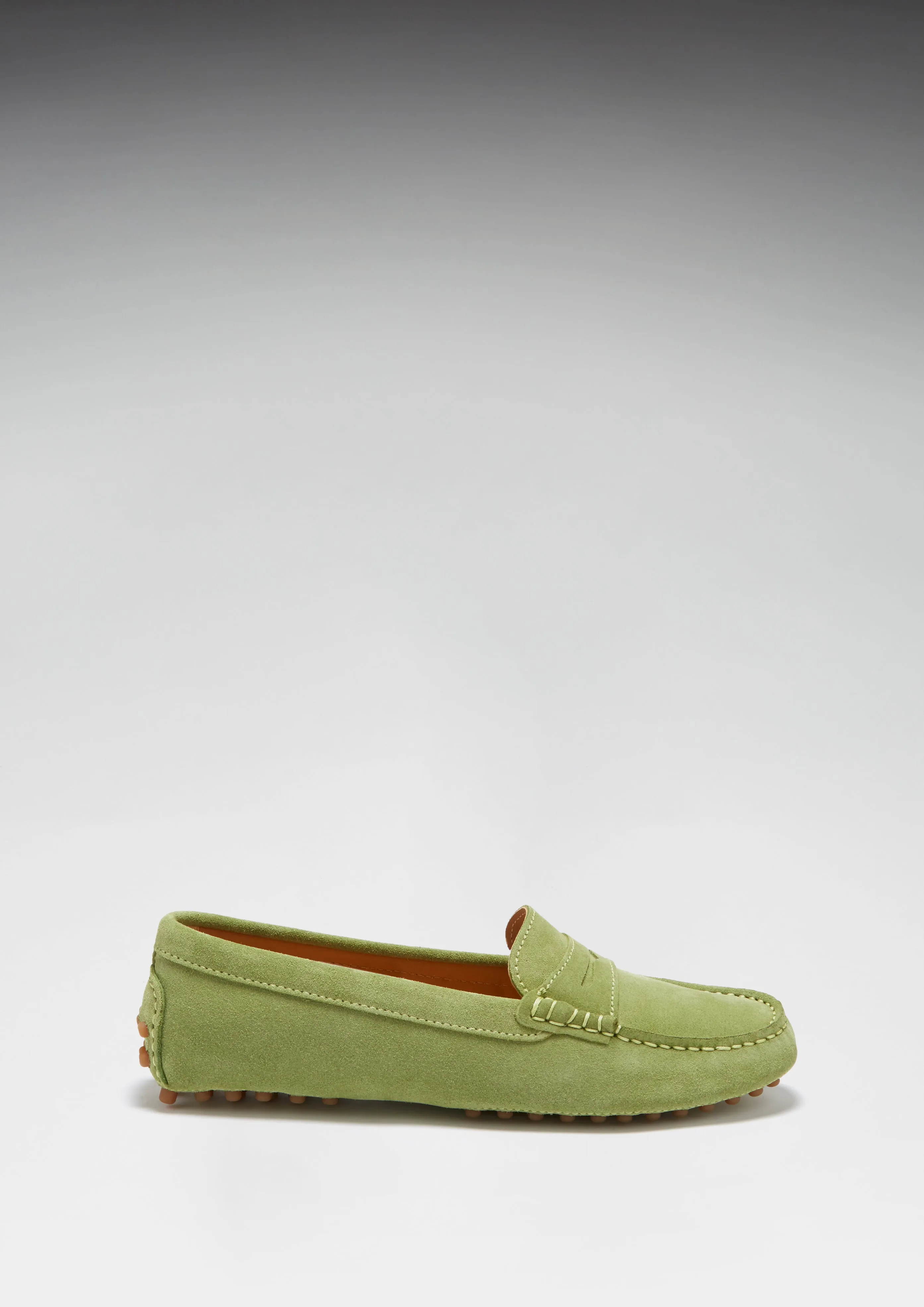 Casual Penny Loafers Women's Penny Driving Loafers, olive green