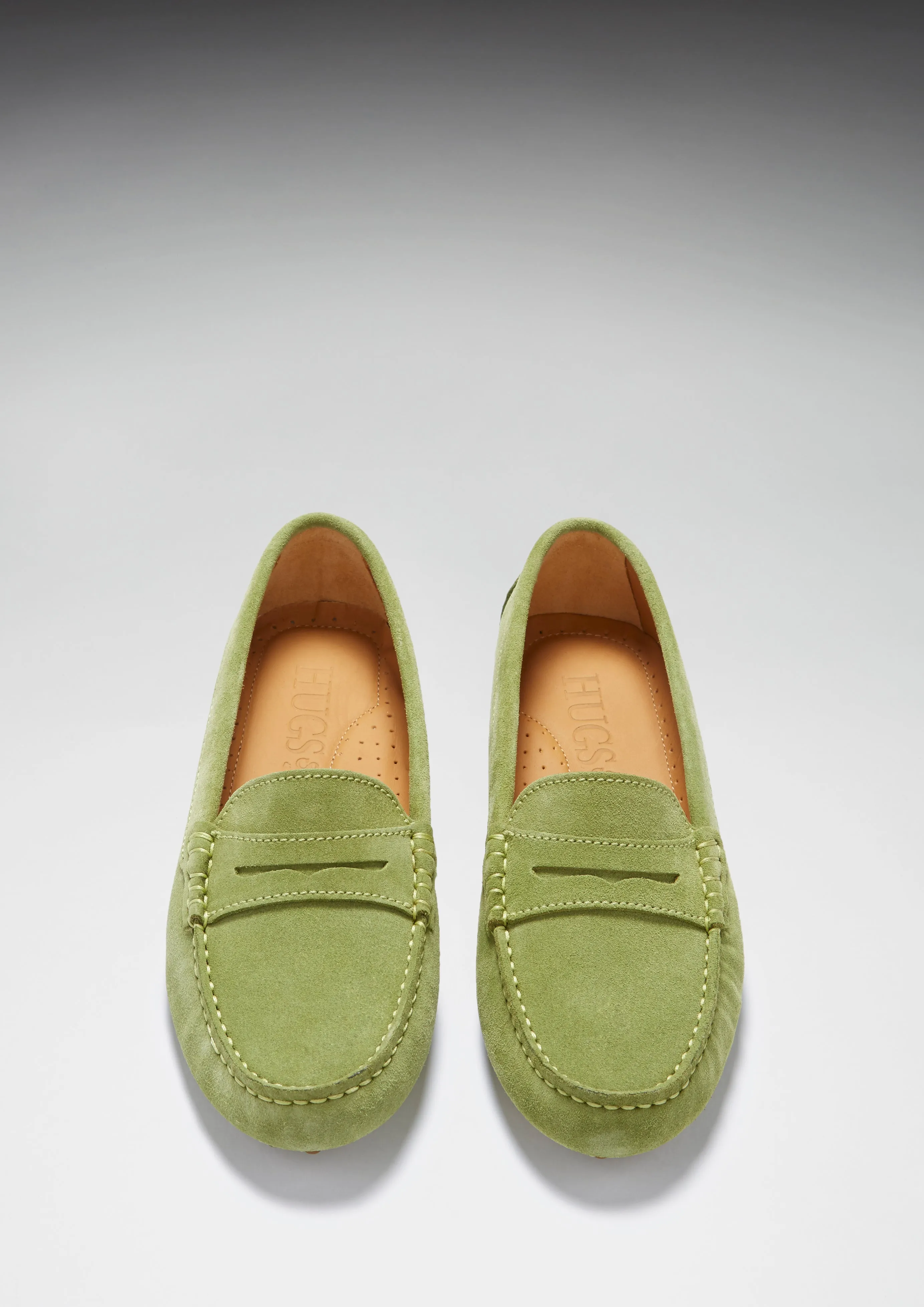 Women's Penny Driving Loafers, olive green Louis Vuitton Shoes Loafers