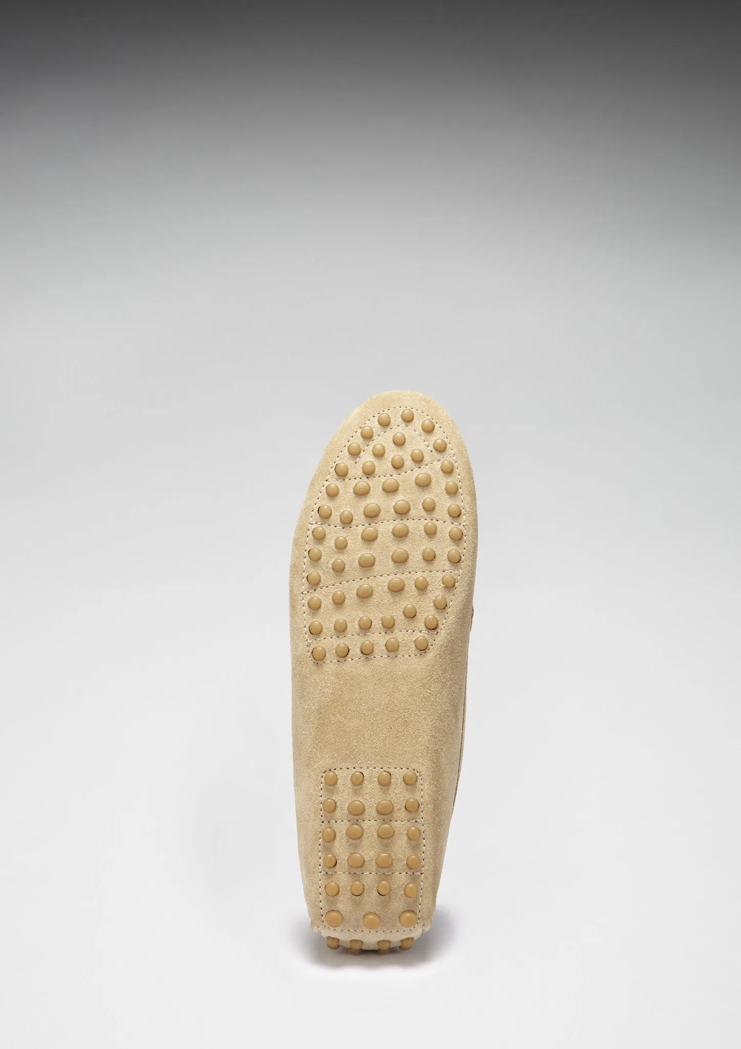 Women's Penny Driving Loafers, taupe suede Leather Platform Loafers