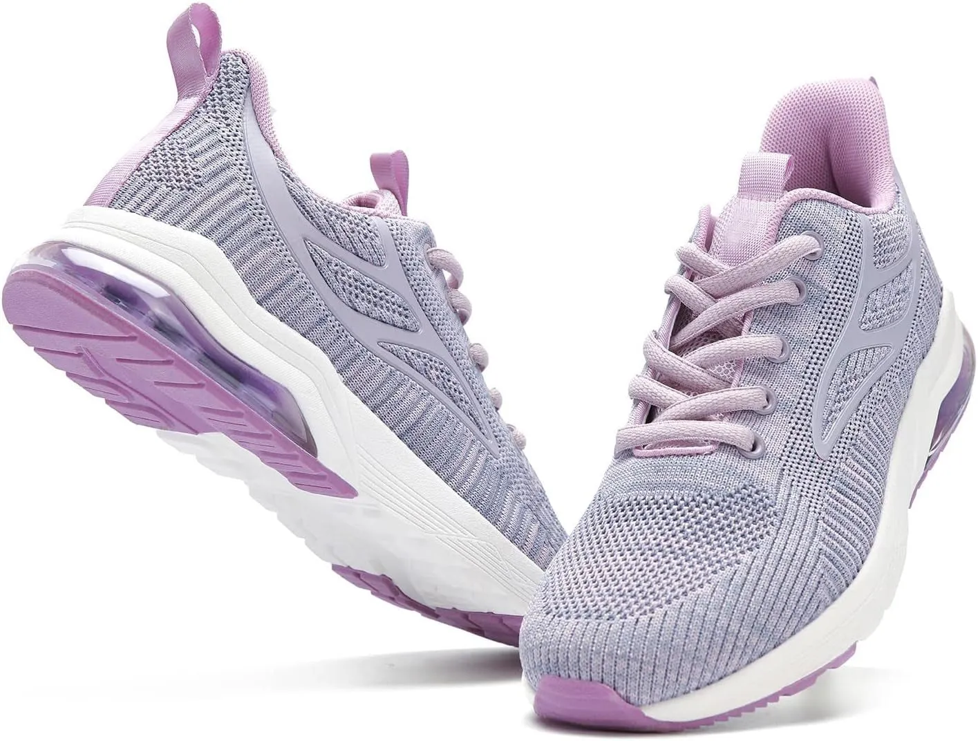 Running Shoes Lightest Women'S Running Sneakers Tennis Shoes - Slip on Walking Casual Breathable Air Cushion Fashion Lightweight Shoes for Women Purple