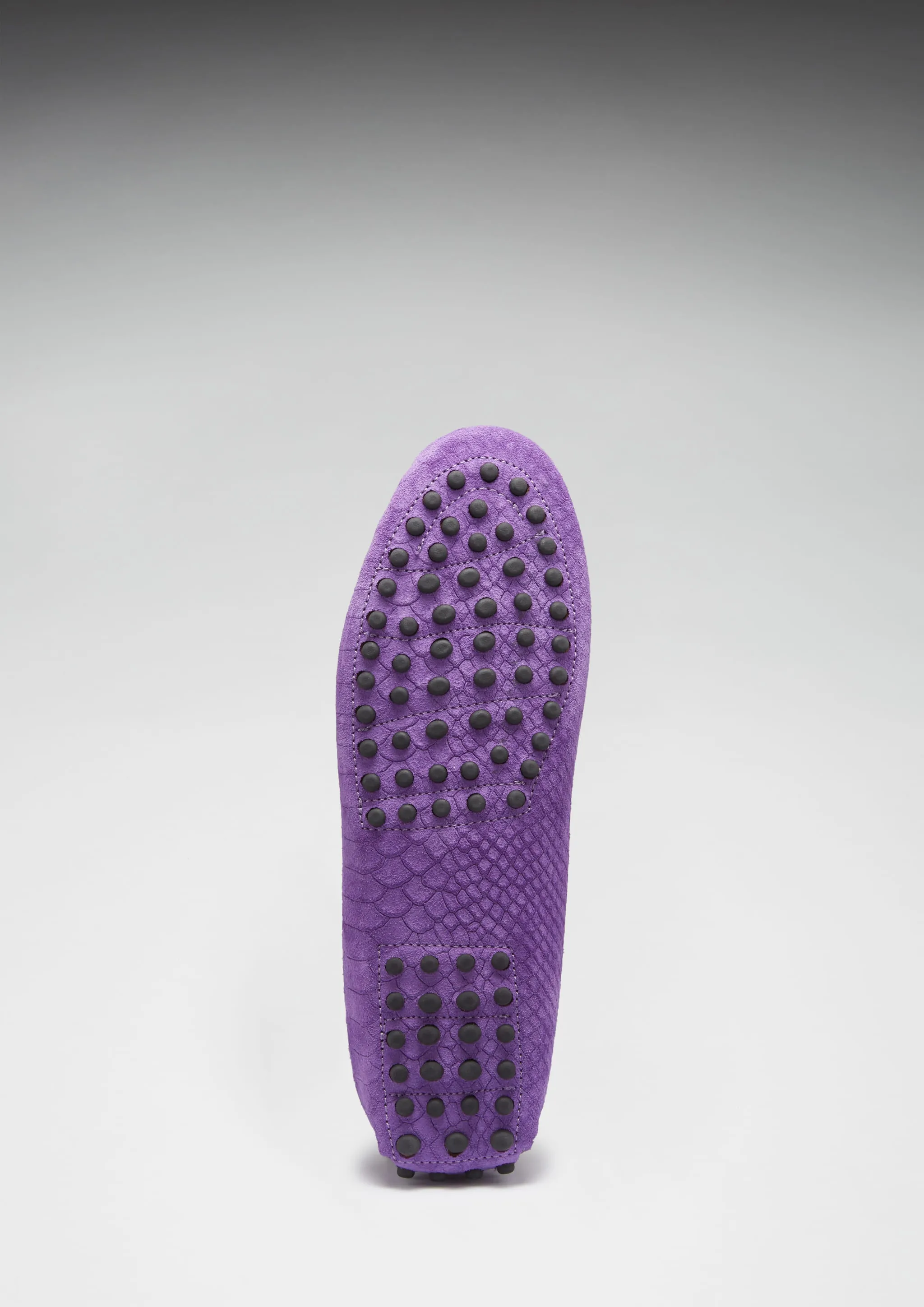 Women's Tasselled Driving Loafers, purple embossed suede Black Dress Shoes For Men Loafers