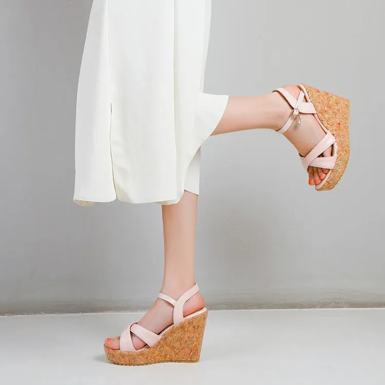 Women's Wedges Platform Sandals Toe Slides