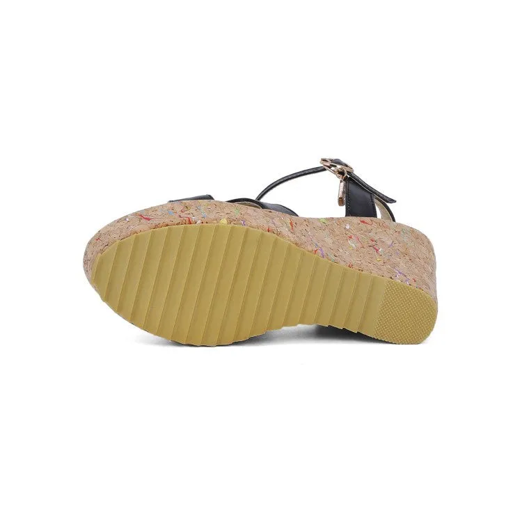 Size 16 House Slippers Women's Wedges Platform Sandals