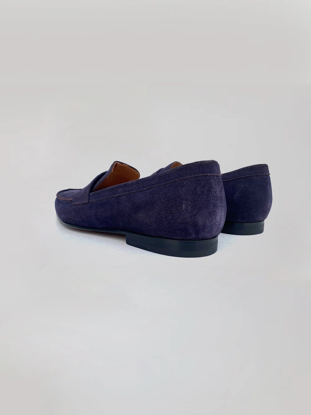 Naturalizer Platform Loafers Alfons Loafer - Navy Blue Suede