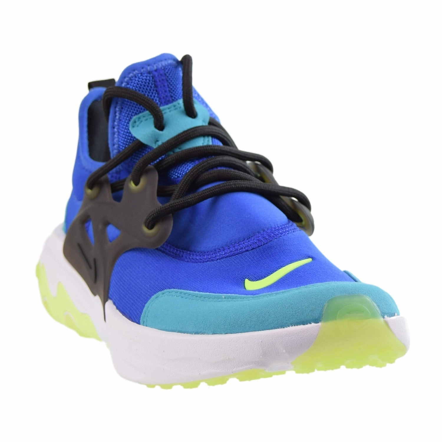 Nike React Presto (GS) Big Kids' Shoes Athletic Hyper Blue-Green Asics Indoor Shoes