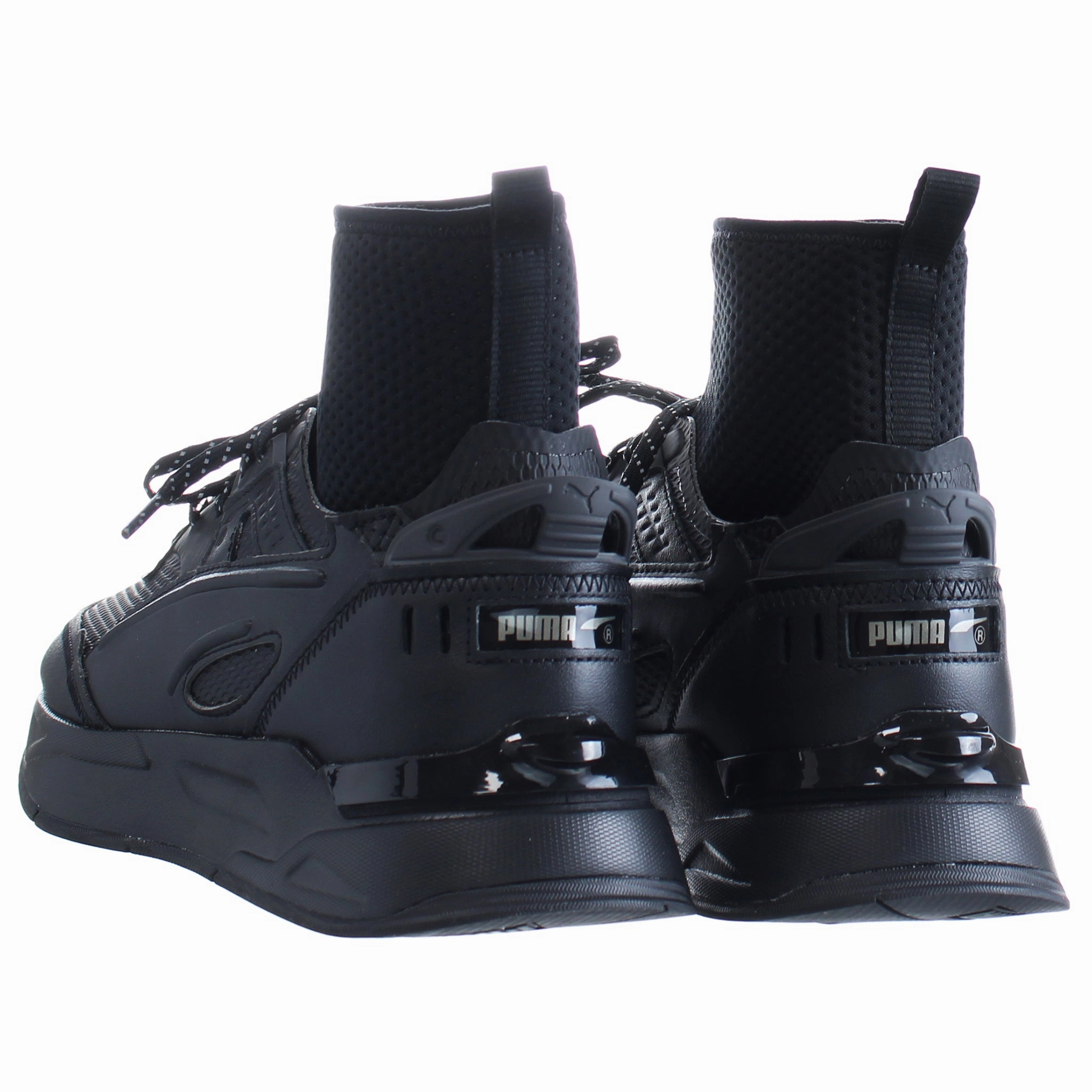 Running Shoe Asics Puma Mirage Sport AD4PT Mens Black Trainers