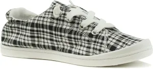 ZIG-S Black Plaid Soda Caroline Loafers