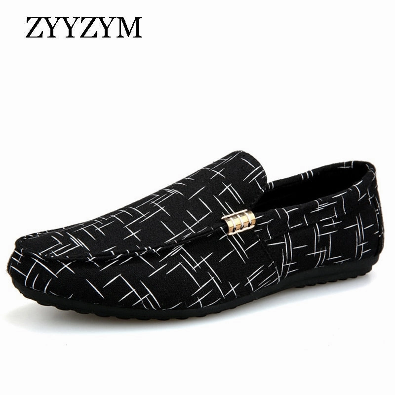 Chinese Laundry Flat Shoes ZYYZYM Men Loafers 2019 Spring Summer Men Shoes Casual Shoes Light Canvas Youth Shoes Men Breathable Fashion Flat Footwear