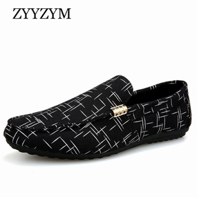 Dress Flats Shoes ZYYZYM Men Loafers 2019 Spring Summer Men Shoes Casual Shoes Light Canvas Youth Shoes Men Breathable Fashion Flat Footwear